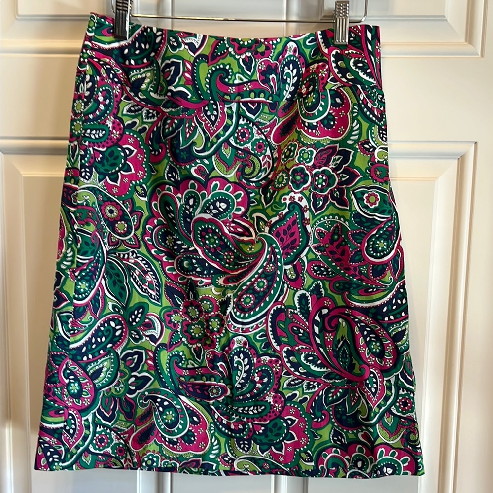 Blue and Pink A-Line Mini Skirt for Casual Wear